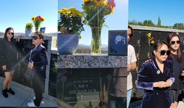 VC Việt Hương xúc động đến thăm mộ Chí Tài sau khi đưa Phi Nhung về Mỹ