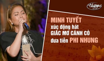 Minh Tuyết xúc động hát "Giấc Mơ Cánh Cò" đưa tiễn Phi Nhung