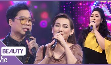 Phút ngẫu hứng của Ngọc Sơn - Phi Nhung - Hồng Vân hòa giọng CỰC HAY trên sân khấu Ca Sĩ Bí Ẩn